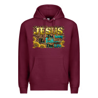 Burgundy jesus the way the truth the life Premium Hoodie - BarkalooDesign