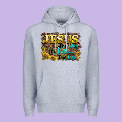 Jesus The Way The Truth The Life Premium Hoodie Designed By Barkaloodesign