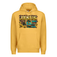 Mustard jesus the way the truth the life Premium Hoodie - BarkalooDesign