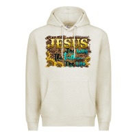 Oatmeal Heather jesus the way the truth the life Premium Hoodie - BarkalooDesign