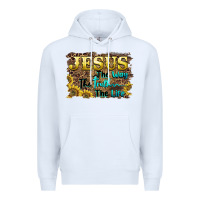 White jesus the way the truth the life Premium Hoodie - BarkalooDesign