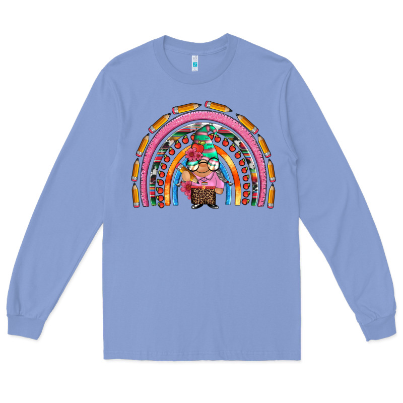 Teacher Gnome Rainbow Long Sleeve Tee by Artiststas | Teevron