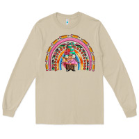 Mushroom teacher gnome rainbow Long Sleeve Tee - Artiststas