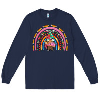 Navy teacher gnome rainbow Long Sleeve Tee - Artiststas