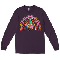 Plum teacher gnome rainbow Long Sleeve Tee - Artiststas