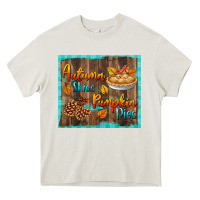 Autumn Skies Pumpkin Pies Tumbler Heavy Core Tee | Teevron