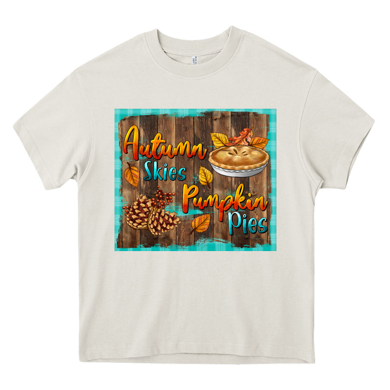Autumn Skies Pumpkin Pies Tumbler Heavy Core Tee by BundleAndBundleShop | Teevron