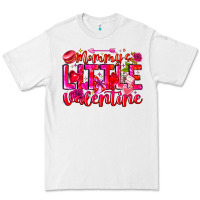 White Mommy's Little Valentine Premium Tee - CowhideDigitalArt