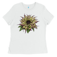 White sun   fill purple sunflower Ladies Tee - LillyAllenDesigns