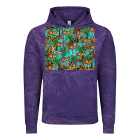 Cloud Purple camel leopard Vintage Hoodie - BarkalooDesign