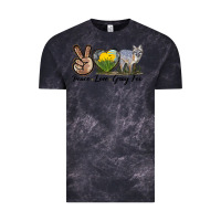 Cloud Black Peace Love Gray Fox Vintage Tee - LillyAllenDesigns
