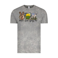 Cloud Rock Peace Love Gray Fox Vintage Tee - LillyAllenDesigns