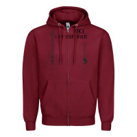 Burgundy uke i'm your father Zipper Hoodie - Bettercallsaul