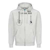 Dove Grey uke i'm your father Zipper Hoodie - Bettercallsaul