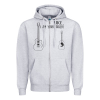 Heather Grey uke i'm your father Zipper Hoodie - Bettercallsaul