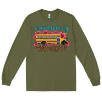 Army Green student delivery specialist school bus Long Sleeve Tee - Artiststas