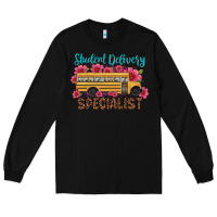 Black student delivery specialist school bus Long Sleeve Tee - Artiststas