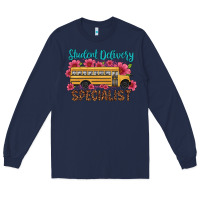 Navy student delivery specialist school bus Long Sleeve Tee - Artiststas