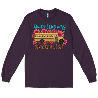 Plum student delivery specialist school bus Long Sleeve Tee - Artiststas
