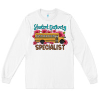 White student delivery specialist school bus Long Sleeve Tee - Artiststas
