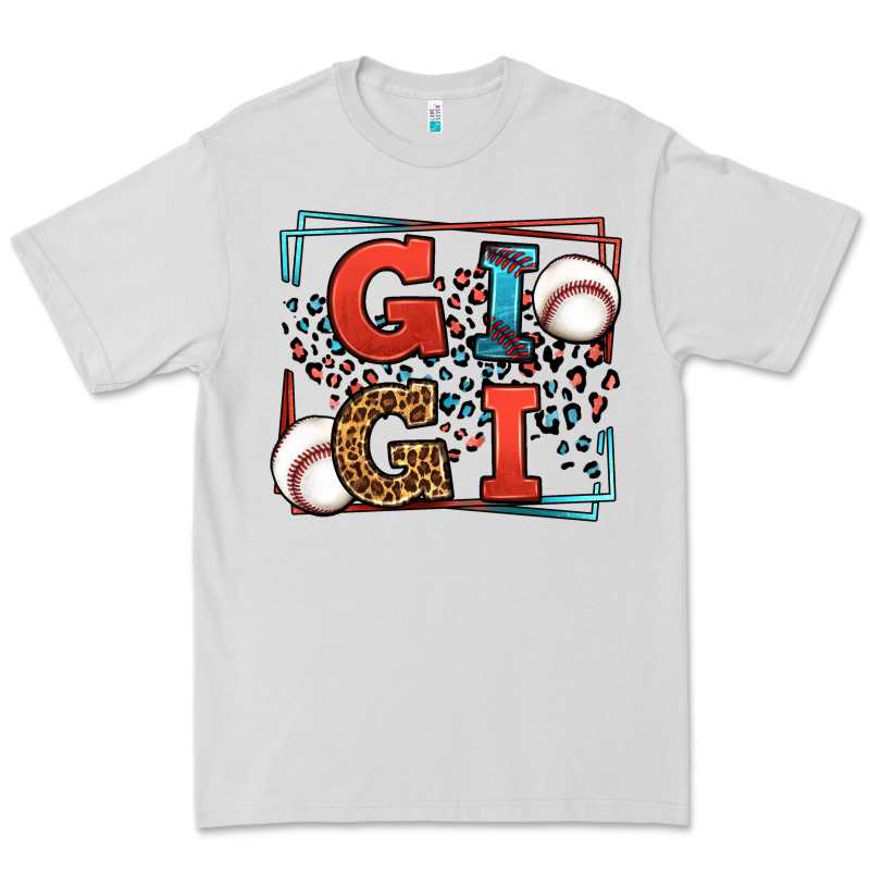 Baseball Gigi Leopard Frame Premium Tee by LillyAllenDesigns | Teevron