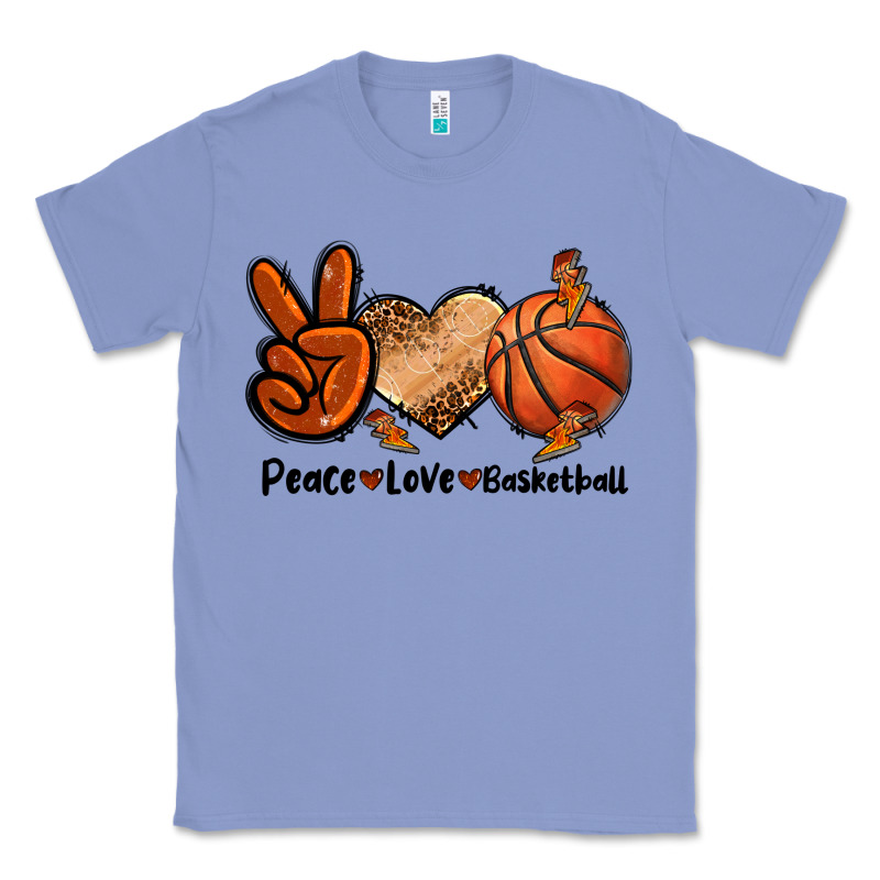 Peace Love Basketball Classic Tee by FaDigitalArtStudio | Teevron