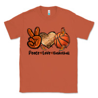 Copper Peace Love Basketball Classic Tee - FaDigitalArtStudio