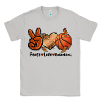 Moon Dust Peace Love Basketball Classic Tee - FaDigitalArtStudio