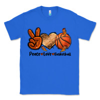 True Royal Peace Love Basketball Classic Tee - FaDigitalArtStudio