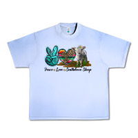 Grape Ice Peace Love Southdown Sheep Urban Heavy Tee - LillyAllenDesigns