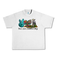 Lunar Rock Peace Love Southdown Sheep Urban Heavy Tee - LillyAllenDesigns