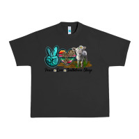 Pigment Black Peace Love Southdown Sheep Urban Heavy Tee - LillyAllenDesigns