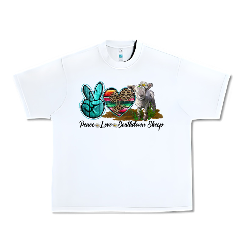 Peace Love Southdown Sheep Urban Heavy Tee by LillyAllenDesigns | Teevron