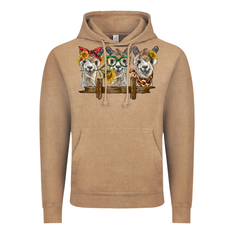 3 Alpacas Vintage Hoodie by BarkalooDesign | Teevron