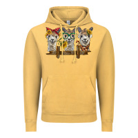 Vintage Mustard 3 alpacas Vintage Hoodie - BarkalooDesign