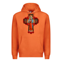 Carrot lady of guadalupe rose cross, Premium Hoodie - BarkalooDesign