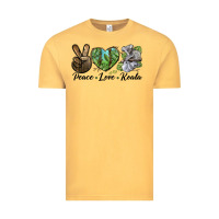 Vintage Mustard peace love koala Vintage Tee - LillyAllenDesigns