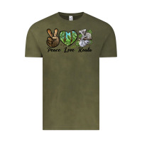 Vintage Olive peace love koala Vintage Tee - LillyAllenDesigns
