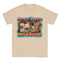 Mushroom all you need is love & coffee Classic Tee - BarkalooDesign