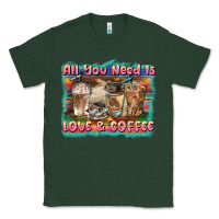 Sports Green all you need is love & coffee Classic Tee - BarkalooDesign