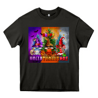 Asphalt happy hallothanksmas Heavy Core Tee - FaDigitalArtStudio