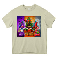 Mossy happy hallothanksmas Heavy Core Tee - FaDigitalArtStudio