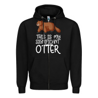 Black this is my significant otter Zipper Hoodie - Bettercallsaul