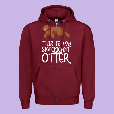 This Is My Significant Otter Zipper Hoodie Designed By Bettercallsaul