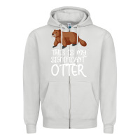 Dove Grey this is my significant otter Zipper Hoodie - Bettercallsaul