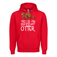 Red this is my significant otter Zipper Hoodie - Bettercallsaul