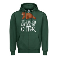 Sports Green this is my significant otter Zipper Hoodie - Bettercallsaul