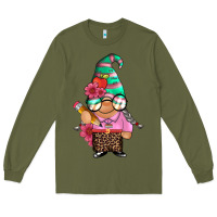 Army Green teacher gnome Long Sleeve Tee - Artiststas