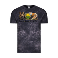 Cloud Black Peace Love Red Fox Vintage Tee - LillyAllenDesigns