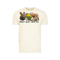Vintage Arctic Peace Love Red Fox Vintage Tee - LillyAllenDesigns